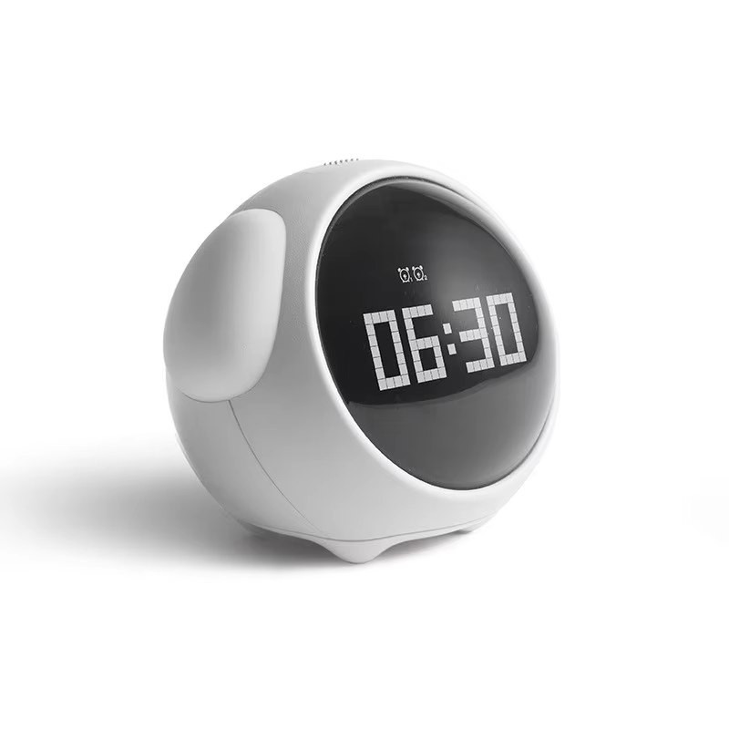 Cute Expression Multi Function LED Pixel Alarm Clock